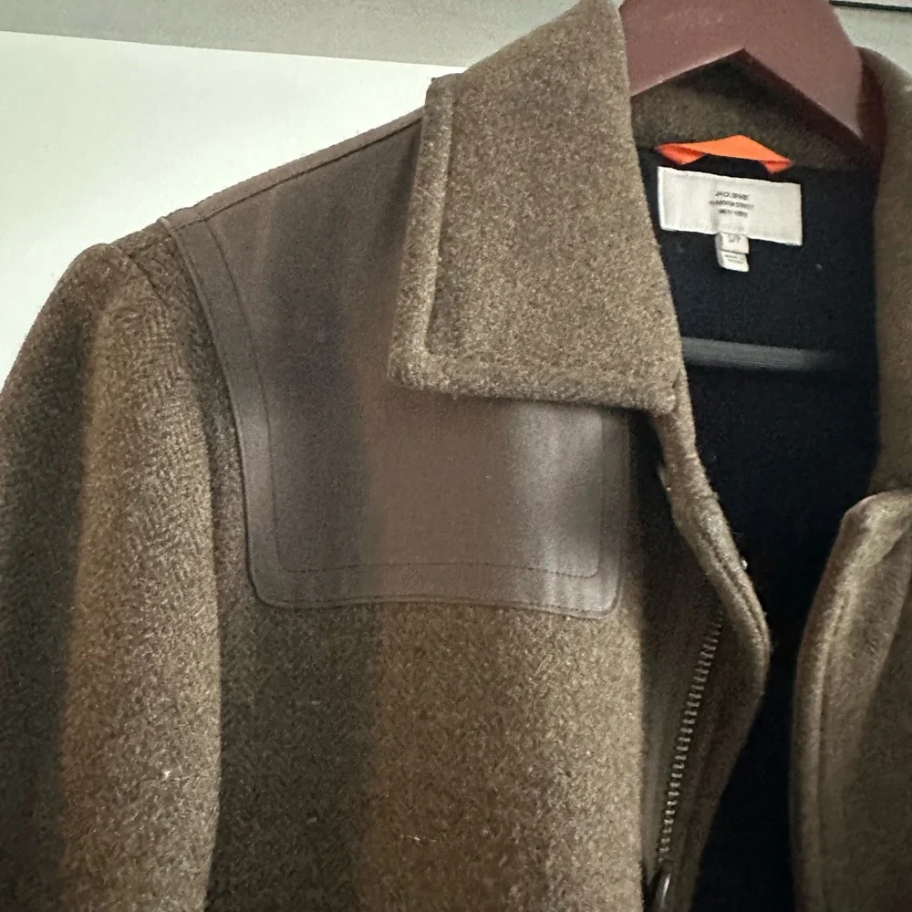 Jack Spade Mossy Green Wool Coat Small - Picture 3 of 4